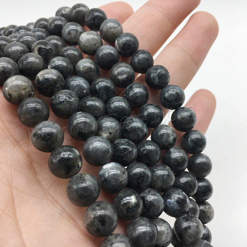 Labradorite Beads, Round, polished, DIY & different size for choice, Hole:Approx 1mm, Sold By Strand