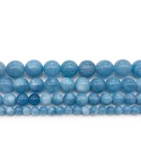 Aquamarine Beads, Round, polished, DIY skyblue Approx 1mm 