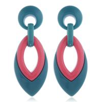 Acrylic Drop Earring, with Resin, for woman & hollow 