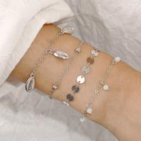 Zinc Alloy Bracelet Set, with Seedbead, plated, fashion jewelry & for woman 
