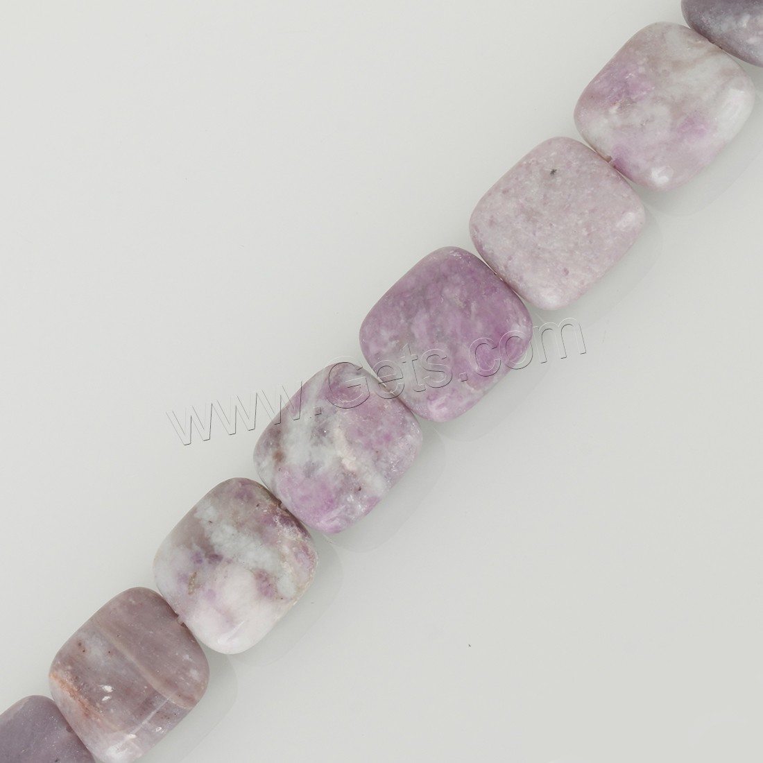 Perles de Tourmaline naturels, Carré, normes différentes pour le choix, rose, Trou:Environ 1.5mm, Longueur:Environ 16.5 pouce, Vendu par brin