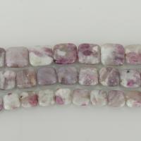 Natural Tourmaline Beads,  Square pink Approx 1.5mm Approx 16.5 Inch 