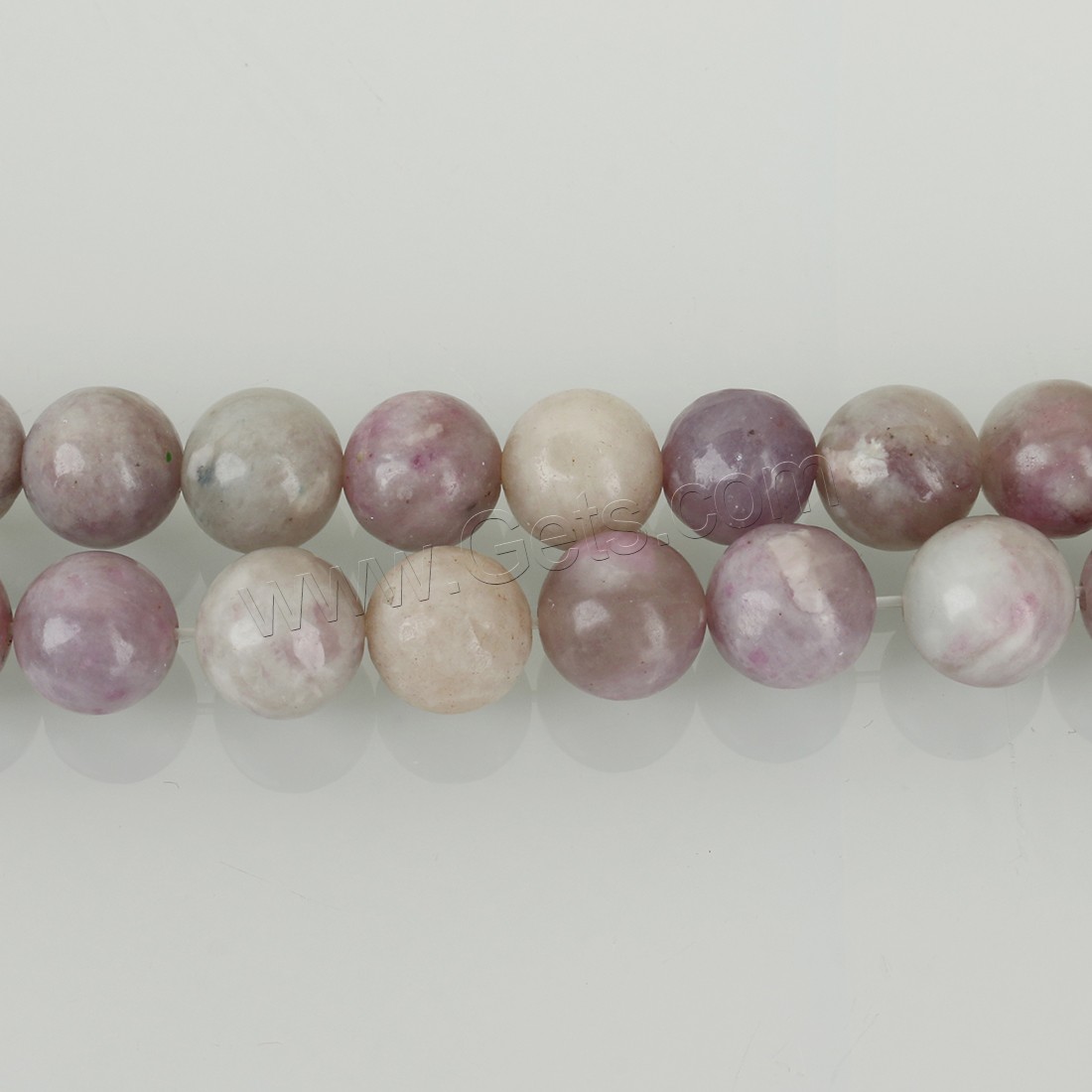 Natürlicher Turmalin Perlen, rund, verschiedene Größen vorhanden, Rosa, Bohrung:ca. 1.5mm, Länge:ca. 15.5 ZollInch, verkauft von Strang