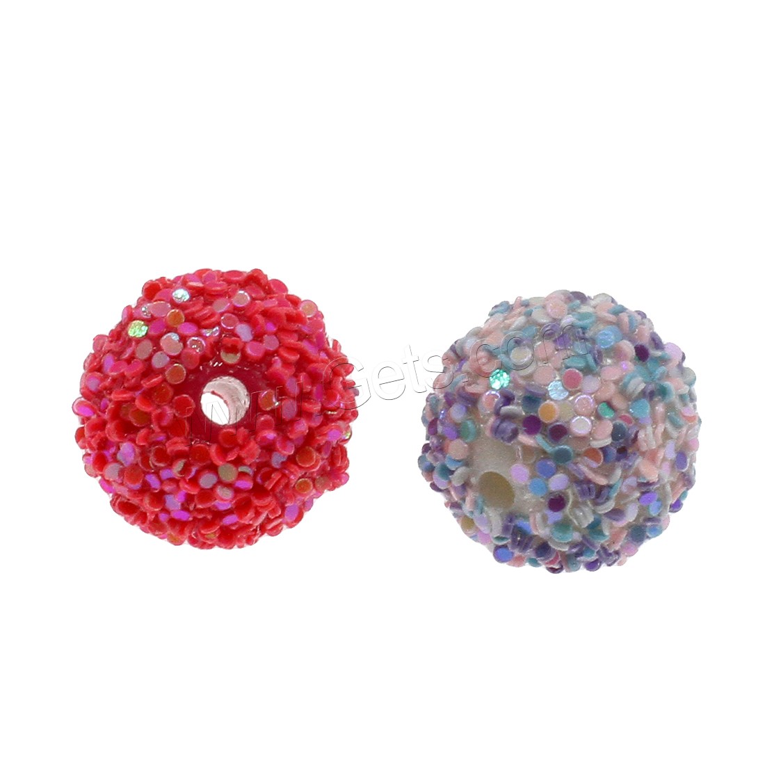 Acrylic Jewelry Beads, Round, different size for choice, more colors for choice, Hole:Approx 2mm, Sold By Bag