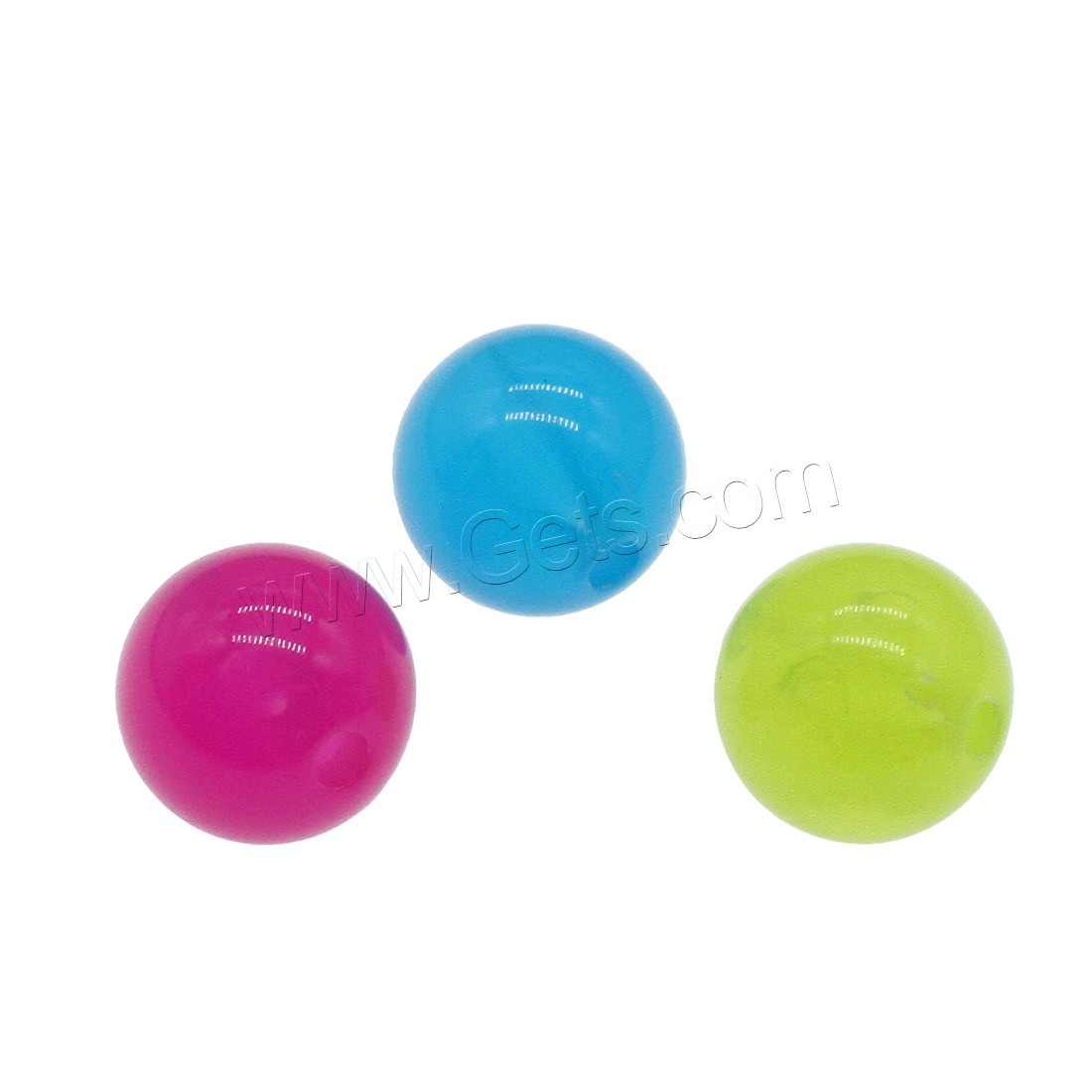 Resin Jewelry Beads, Round, different size for choice, more colors for choice, Hole:Approx 2.5mm, Sold By Bag