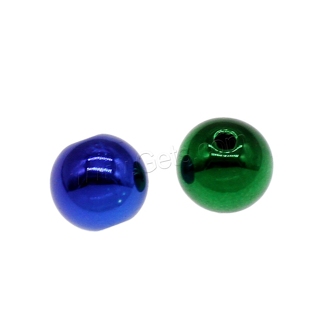 Bijoux Perles en résine, Rond, normes différentes pour le choix, plus de couleurs à choisir, Trou:Environ 2mm, Vendu par sac