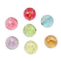 Harz Perlen Schmuck, rund, facettierte, keine, 20mm, Bohrung:ca. 2mm, ca. 100PCs/Tasche, verkauft von Tasche