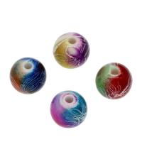 Resin Jewelry Beads, Round, mixed colors, 20mm Approx 2.5mm, Approx 
