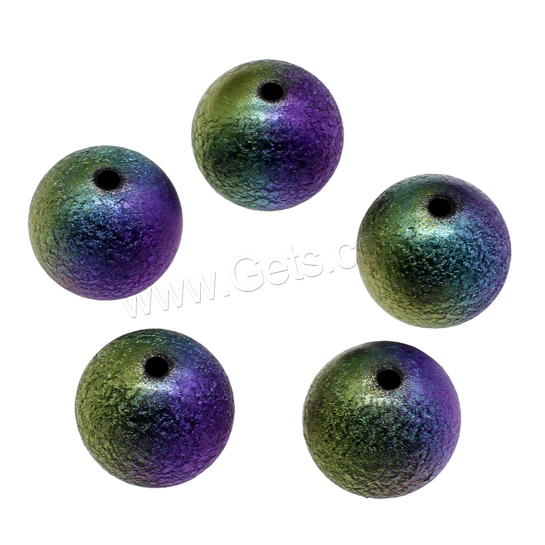 Resin Jewelry Beads, Round, different size for choice, blue, Hole:Approx 2mm, Sold By Bag