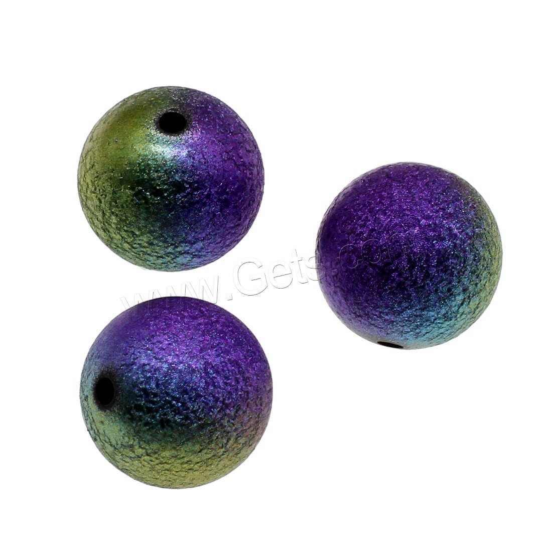Resin Jewelry Beads, Round, different size for choice, blue, Hole:Approx 2mm, Sold By Bag