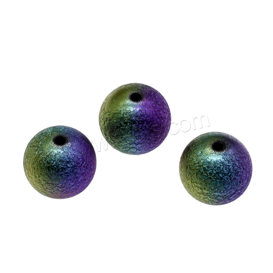 Harz Perlen Schmuck, rund, verschiedene Größen vorhanden, blau, Bohrung:ca. 2mm, verkauft von Tasche