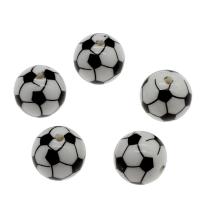 Acryl Schmuck Perlen, Fussball, 20mm, Bohrung:ca. 2mm, ca. 200PCs/Tasche, verkauft von Tasche