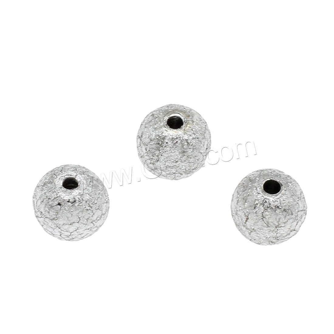 Resin Jewelry Beads, Round, different size for choice, silver color, Hole:Approx 2mm, Sold By Bag