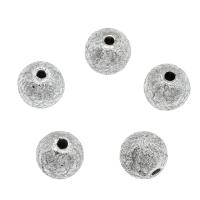 Resin Jewelry Beads, Round silver color Approx 2mm 