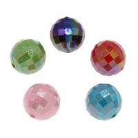 Harz Perlen Schmuck, rund, facettierte, keine, 20mm, Bohrung:ca. 2mm, ca. 100PCs/Tasche, verkauft von Tasche