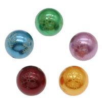 Gemischte Acryl Perlen Schmuck, rund, gemischte Farben, 20mm, Bohrung:ca. 2mm, ca. 200PCs/Tasche, verkauft von Tasche