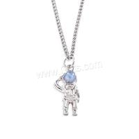 Stainless Steel Sweater Chain Necklace, 316L Stainless Steel, Astronaut, plated, fashion jewelry & Unisex 6mm Approx 23.6 Inch 