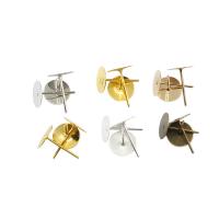 Iron Earring Stud Component, plated, DIY 
