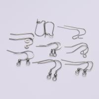 Stainless Steel Hook Earwire, plated, DIY 