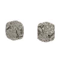 Zinc Alloy European Beads, silver color plated, DIY Approx 5mm 