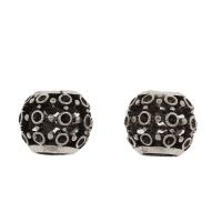 Zinc Alloy European Beads, antique silver color plated, hollow Approx 6mm 