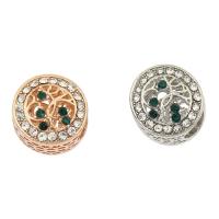 Perles European de stras d'alliage de Zinc , Placage, avec strass, plus de couleurs à choisir Environ 5mm Vendu par sac