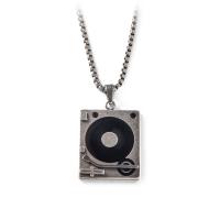Stainless Steel Sweater Chain Necklace, 316 Stainless Steel, Gramophone, antique silver color plated, fashion jewelry & Unisex Approx 25.8 Inch 