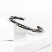 Stainless Steel Cuff Bangle, 316L Stainless Steel, plated, Unisex & with letter pattern 