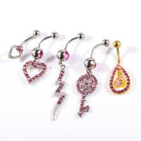 Stainless Steel Belly Ring, 316L Stainless Steel, Geometrical Pattern, for woman, 5MMu94a2u73e 5f2fu6746 