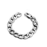 Titanium Steel Bracelet, polished, fashion jewelry & for man & hollow 