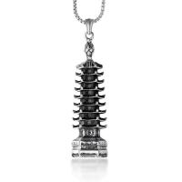 Titanium Steel Pendants, Tower, fashion jewelry & DIY & Unisex 