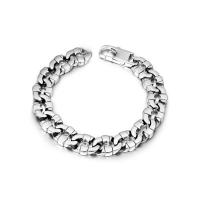 Titanium Steel Bracelet, polished, fashion jewelry & for man 