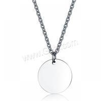 Titanium Steel Jewelry Necklace, fashion jewelry & Unisex, 50.5cm 