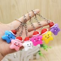 Resin Key Chain, with Zinc Alloy, Unisex & mixed, mixed colors, 4.8cm 