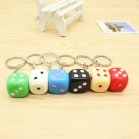 Resin Key Chain, with Zinc Alloy, Unisex & mixed, mixed colors 