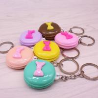 Resin Key Chain, with Zinc Alloy, Unisex & mixed, mixed colors, 3.2cm 