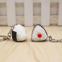 Resin Key Chain, with Zinc Alloy, Unisex & mixed, mixed colors, 1.6cm 