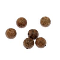 деревянный Бусины, Круглая, разный размер для выбора, отверстие:Приблизительно 1mm, продается сумка
