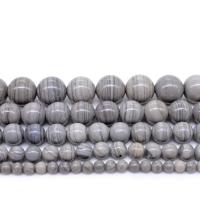 Mixed Gemstone Beads, Grain Stone, Round, polished, DIY grey Approx 1mm 