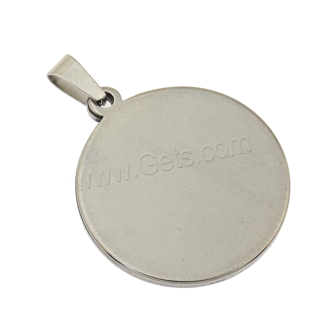 Stainless Steel Pendant Setting, Flat Round, different size for choice, more colors for choice, 10PCs/Bag, Sold By Bag