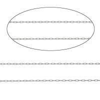 Stainless Steel Chain Jewelry original color, 1.76*2.95*0.4mm 
