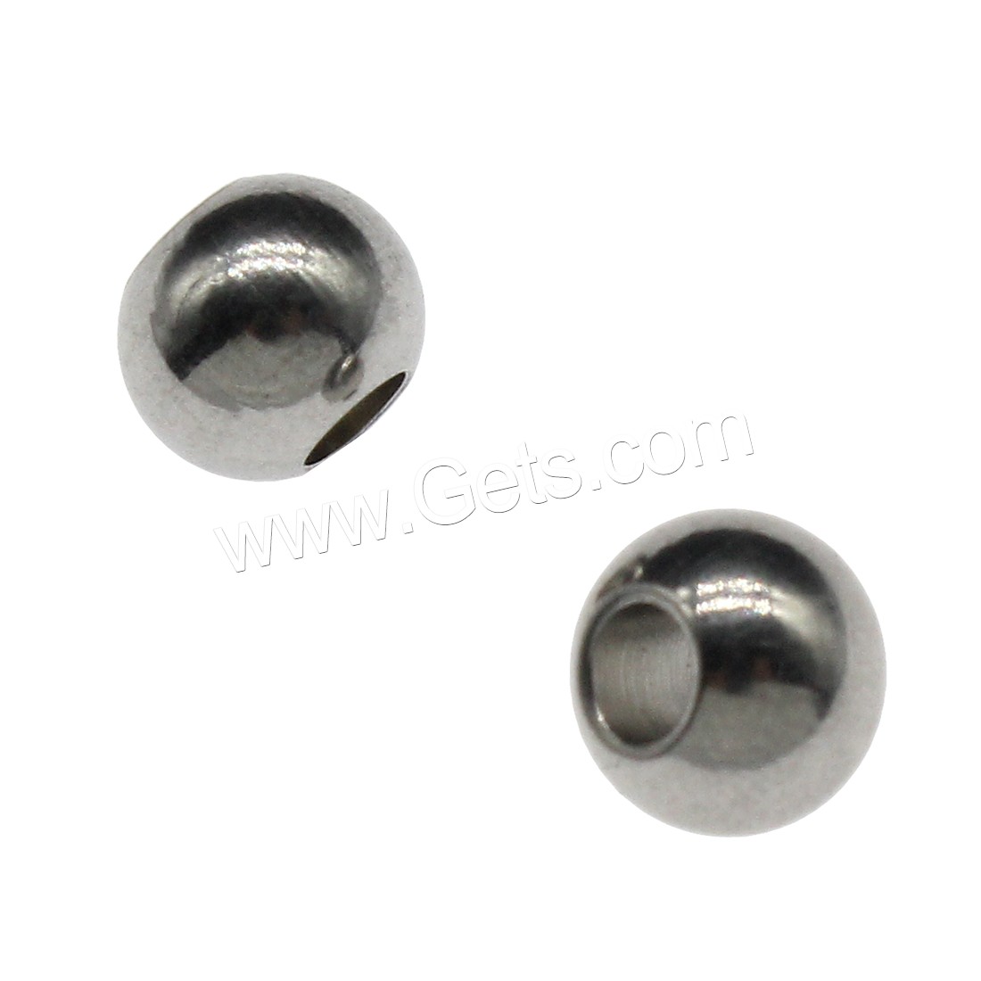 Stainless Steel Beads, Round, different size for choice, more colors for choice, Hole:Approx 2.7mm, 500PCs/Bag, Sold By Bag