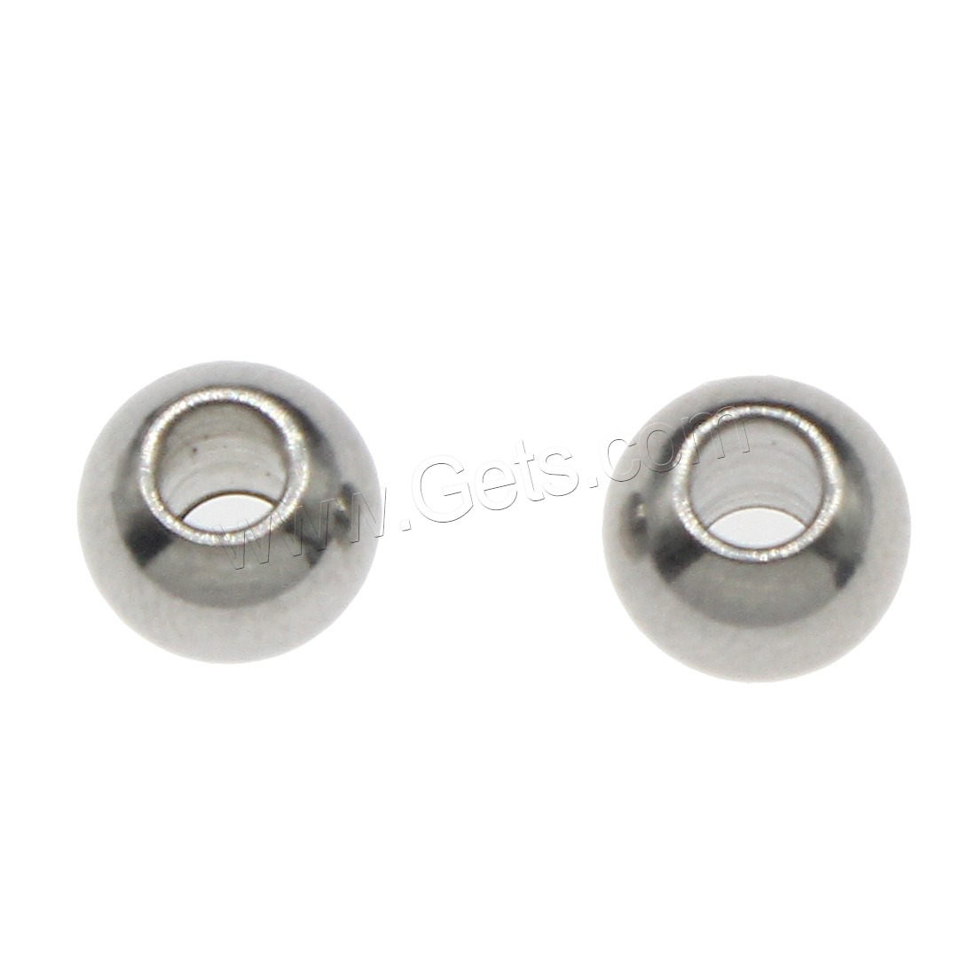 Stainless Steel Beads, Round, different size for choice, more colors for choice, Hole:Approx 2.7mm, 500PCs/Bag, Sold By Bag