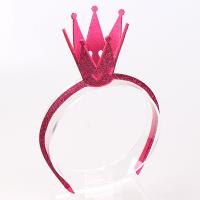 Hair Bands, glitter leather, with Non-woven Fabrics & ABS Plastic, Crown, Girl 