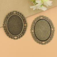 Zinc Alloy Pendant Cabochon Setting, fashion jewelry & flat back 