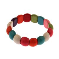 Synthetic Turquoise Bracelet, fashion jewelry & Unisex, multi-colored Approx 7.5 Inch 