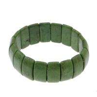 Synthetic Turquoise Bracelet, fashion jewelry & Unisex, green Approx 7.5 Inch 