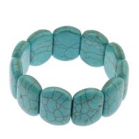Bracelet à turquoises synthétique, turquoise synthétique, bijoux de mode & unisexe, blue ciel Environ 7.5 pouce Vendu par sac