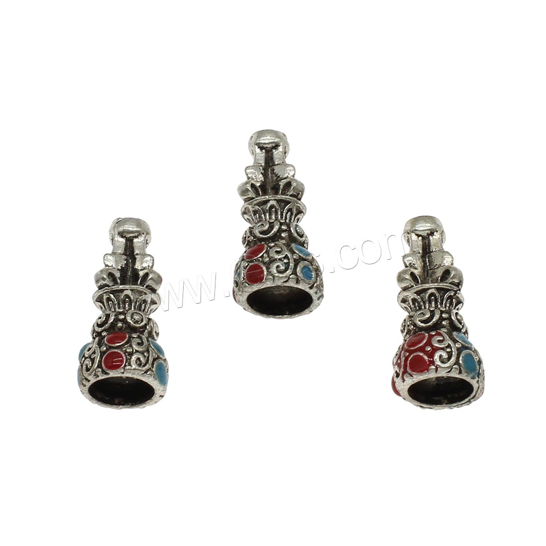 Zinc Alloy Enamel Pendants, plated, more colors for choice, 9x19mm, Hole:Approx 1.6,6mm, Approx 333PCs/KG, Sold By KG