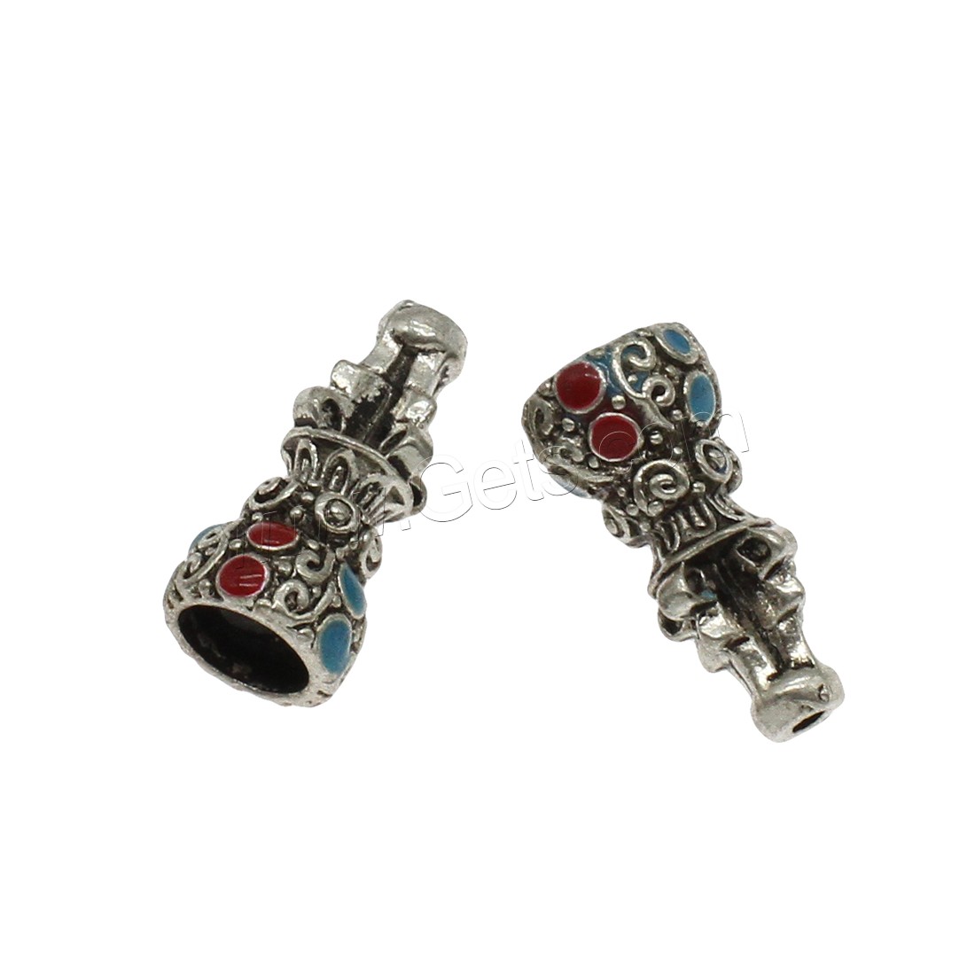 Zinc Alloy Enamel Pendants, plated, more colors for choice, 9x19mm, Hole:Approx 1.6,6mm, Approx 333PCs/KG, Sold By KG
